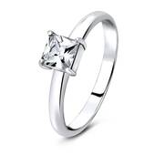 Small Square CZ Silver Rings SCR-5-06 